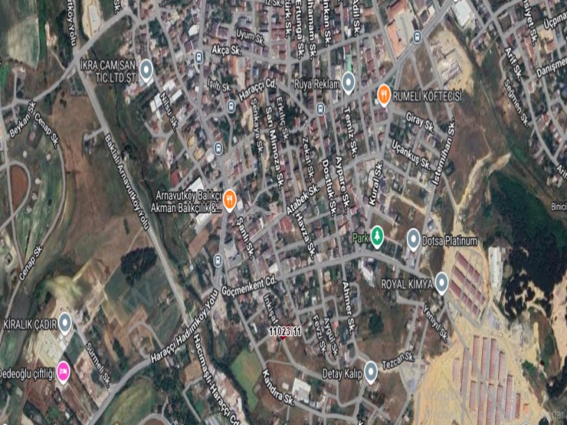 Arnavutköy Haraççıda Satılık Arsa , 438 M2 Müstakil İmarlı  Çift Dairelik