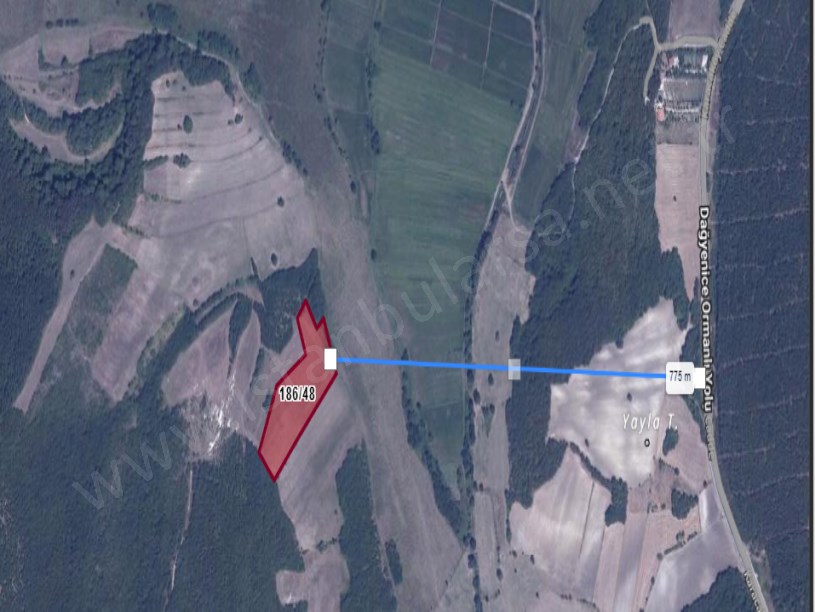 Çatalca Çiftlikköyde Satılık Arsa ,  970 M2  Yolu Var Muvafakatnameli  Çaplı 