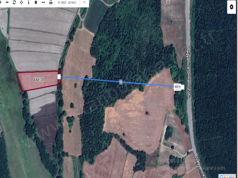 Çatalca Çiftlikköyde Satılık Arsa ,  250 M2 Hisseli Yolu Var 