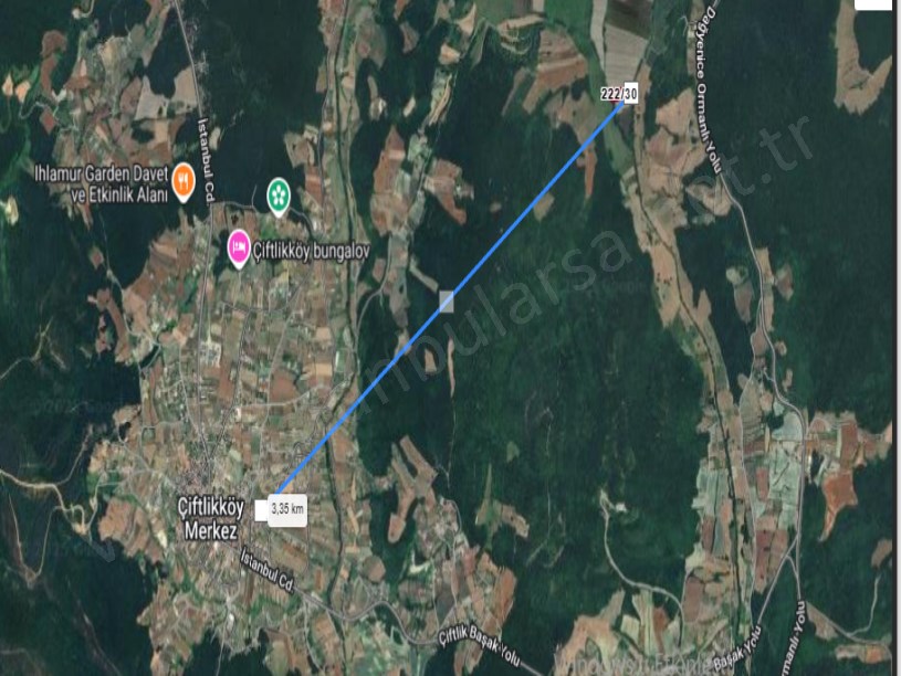 Çatalca Çiftlikköyde Satılık Arsa ,  250 M2 Hisseli Yolu Var 