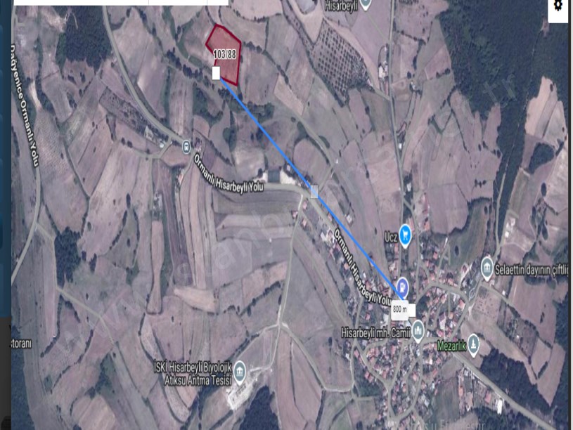 Çatalca Hisarbeylide Satılık Arsa , 425 M2 Muvafakatnameli  Evlerin yakını 