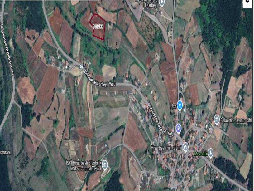 Çatalca Hisarbeylide Satılık Arsa , 425 M2 Muvafakatnameli  Evlerin yakını 