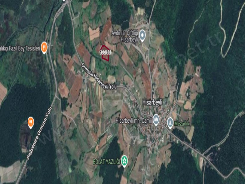Çatalca Hisarbeylide Satılık Arsa , 425 M2 Muvafakatnameli  Evlerin yakını 