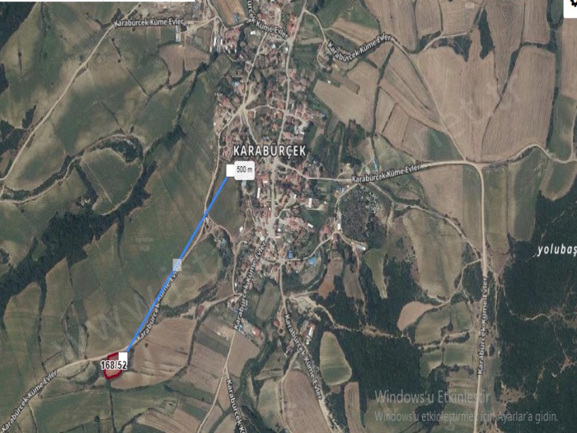 Edirne Uzunköprü Karabürcek Köyü Satılık Tarla  , 2,125 m2 Yola Cephe Müstakil 