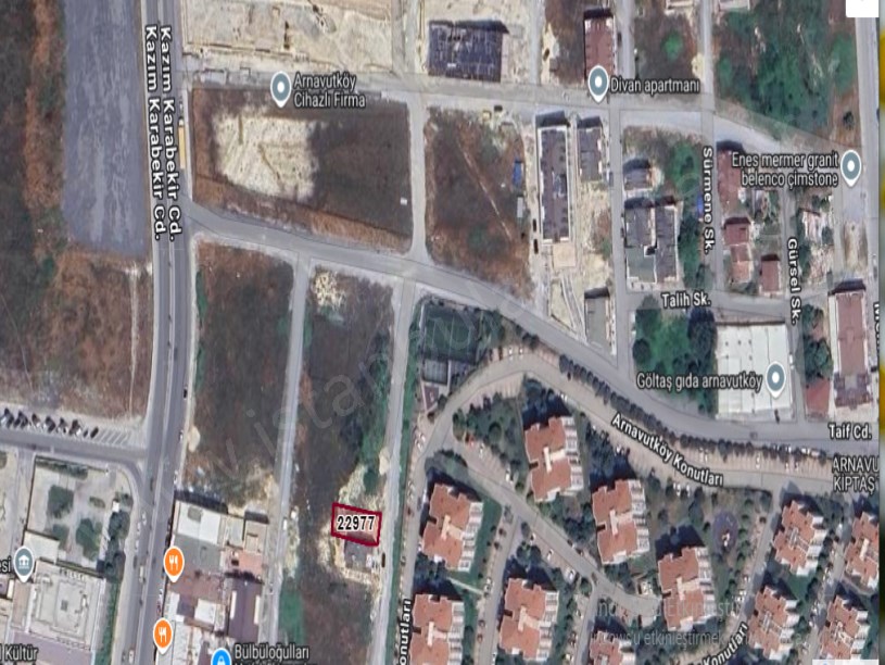 Arnavutköy Mustafa Kemalpaşa Mah Satılık Arsa , 240 m2  Müstakil 3 Kat İmarlı 