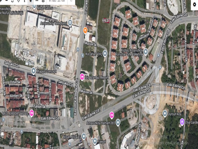 Arnavutköy Mustafa Kemalpaşa Mah Satılık Arsa , 240 m2  Müstakil 3 Kat İmarlı 