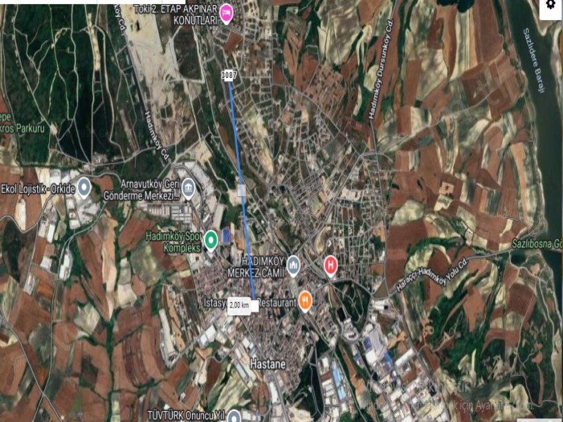 Arnavutköy Hadımköyde Satılık Arsa , 290 M2 Müstakil İmarlı  Merkezde 