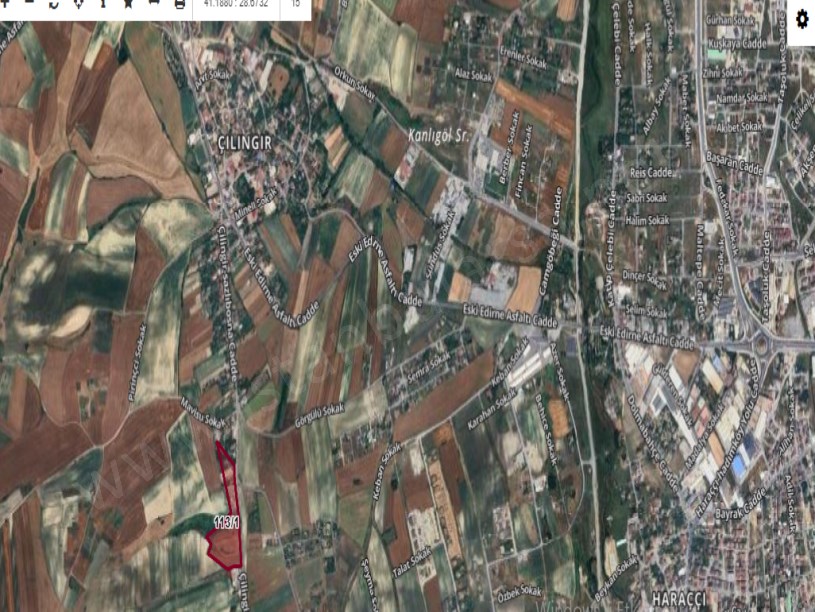 Arnavutköy Çilingirde Satılık Arsa , 323 M2 Hisseli Cadde Cephe 