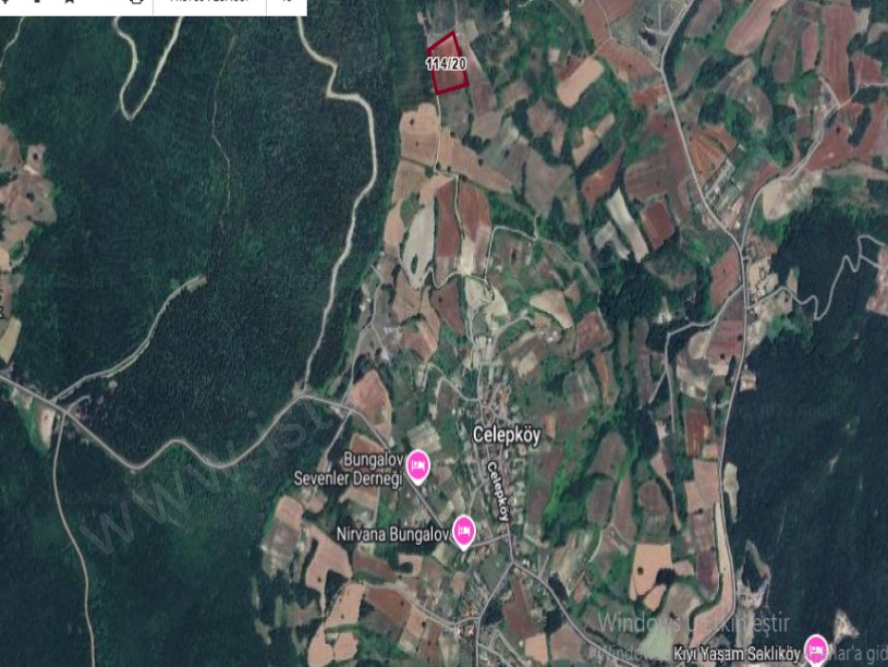 Çatalca Celepköyde Satılık Arsa , 405 M2 Çaplı Hisseli Yolu Var 