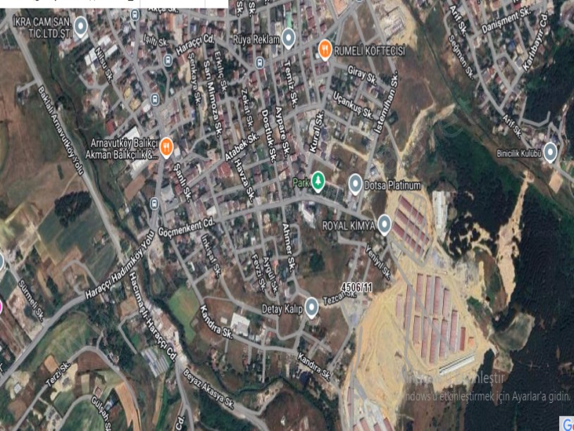 Arnavutköy Haraççıda Satılık Arsa , 136 M2 Müstakil Merkezde  