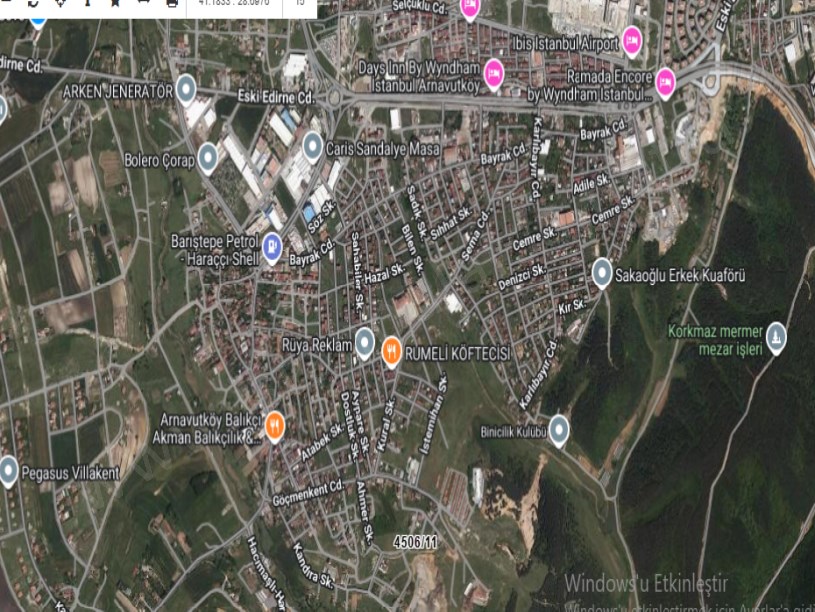 Arnavutköy Haraççıda Satılık Arsa , 136 M2 Müstakil Merkezde  
