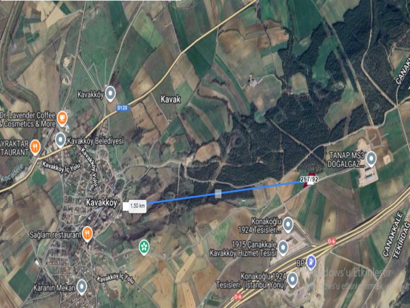 Çanakkale Gelibolu Kavakköy  Köyü Satılık  Tarla  , 2,681 m2 Müstakil Deniz Manzaralı