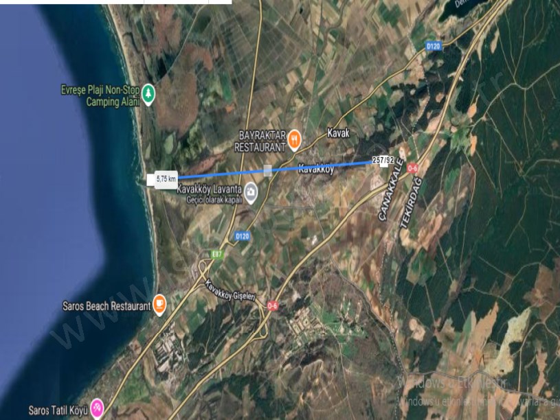 Çanakkale Gelibolu Kavakköy  Köyü Satılık  Tarla  , 2,681 m2 Müstakil Deniz Manzaralı