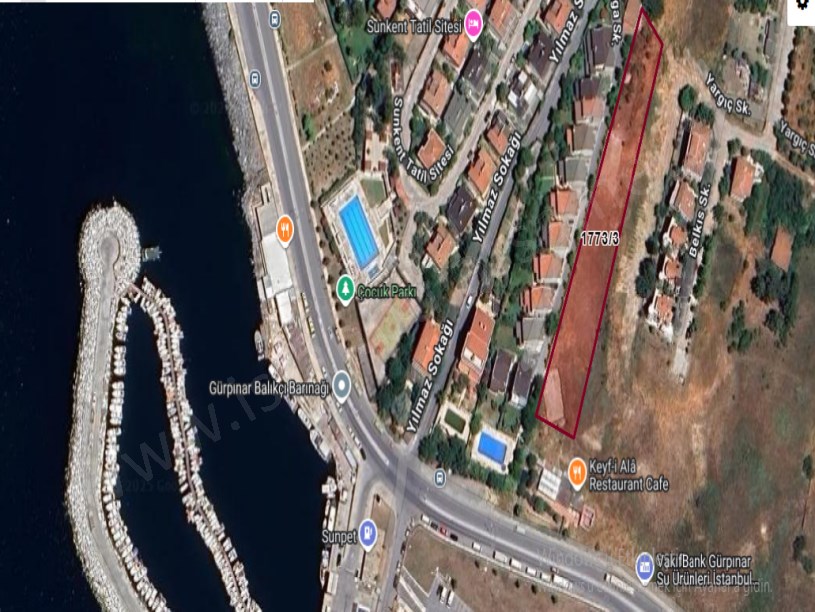 İstanbul Beylizdüzü Gürpınar Mh Satılık Arsa , 3,029 m2 Müstakil Deniz Manzaralı 