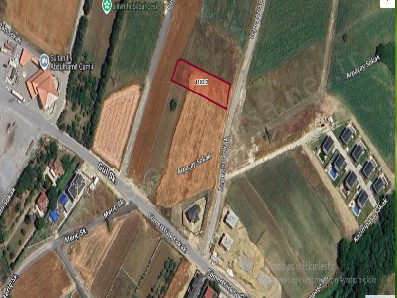 Silivri Ortaköyde Satılık Arsa , 1,200 M2 Müstakil  Evlerin Yakını 