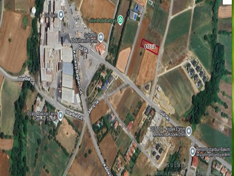 Silivri Ortaköyde Satılık Arsa , 1,200 M2 Müstakil  Evlerin Yakını 