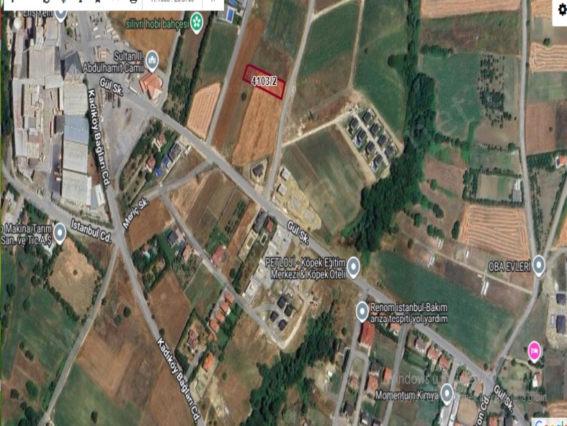 Silivri Ortaköyde Satılık Arsa , 1,200 M2 Müstakil  Evlerin Yakını 