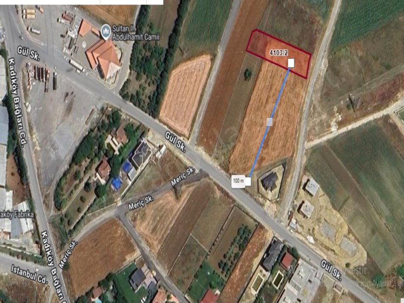 Silivri Ortaköyde Satılık Arsa , 1,200 M2 Müstakil  Evlerin Yakını 
