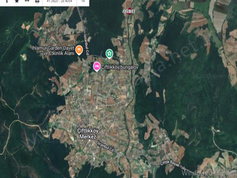 Çatalca Çiftlikköyde Satılık Arsa ,  291 M2 Hisseli Yolu Var 