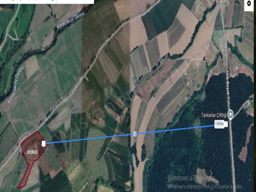 Çatalca Karacaköyde Satılık Arsa , 900 M2 Hisseli Yolu Var 