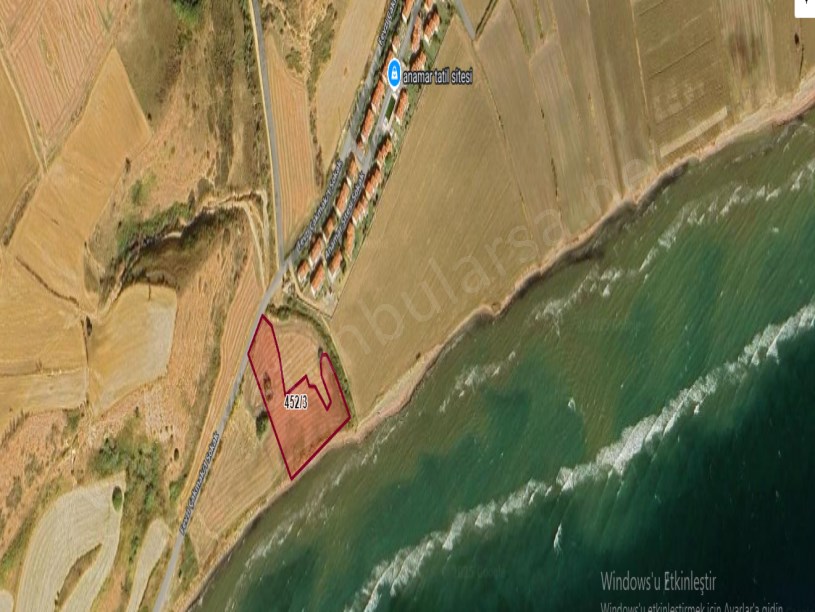 Çanakkale Gelibolu Bolayır Köyü Satılık Arsa , 1,423 m2 Denize Sıfır Hisseli 