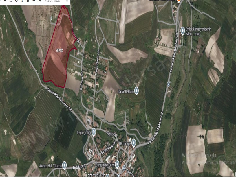 Arnavutköy Dursunköyde Satılık Arsa , 1,947 M2 Hisseli 