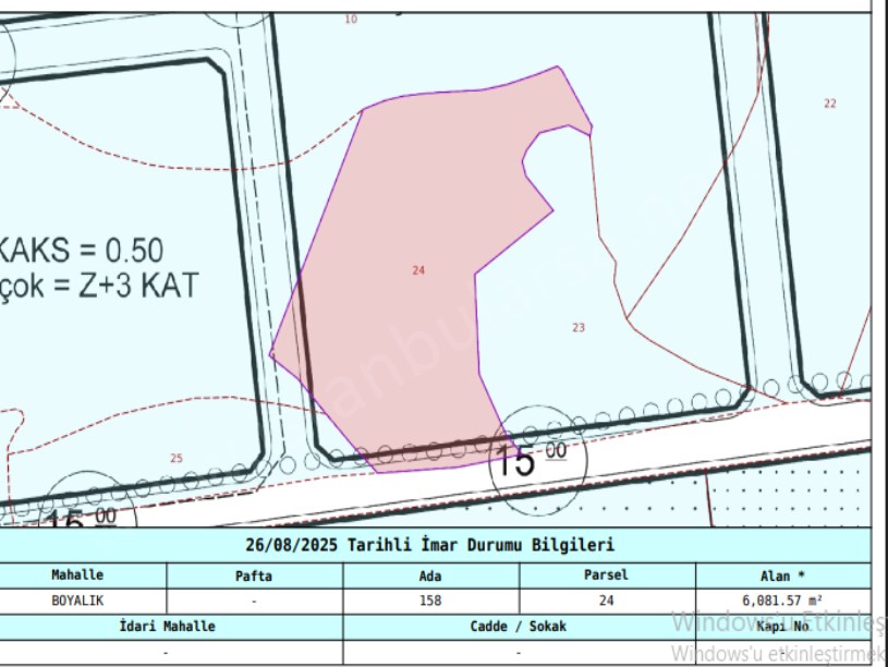 Arnavutköy Boyalıkta Satılık Arsa , 1000 m2 Etrafı Çevrili İmarlı 