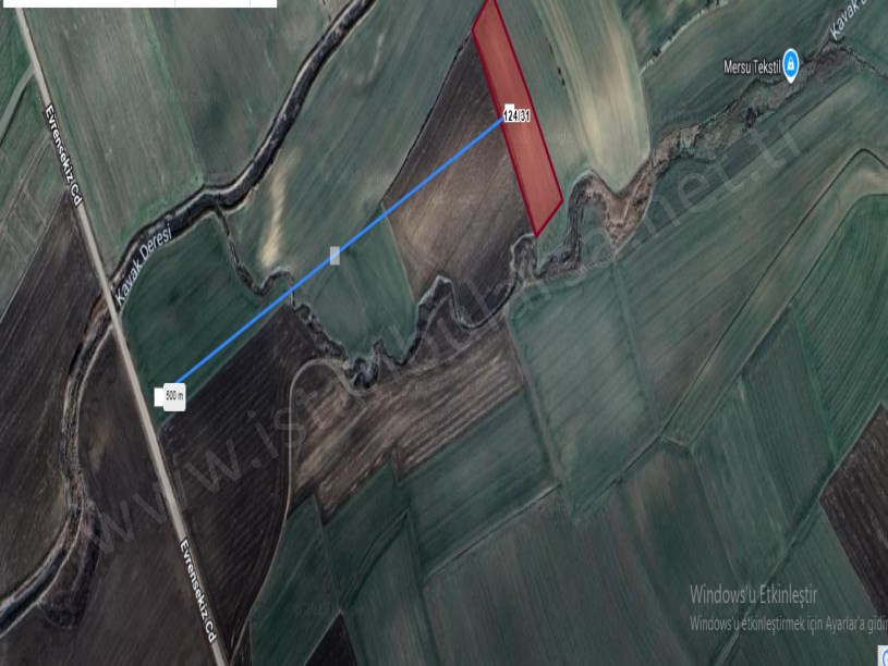 Kırklareli Lüleburgaz Evrensekiz Köyünde Satılık Arsa , 1,023 m2 Hisseli Yolu Var 