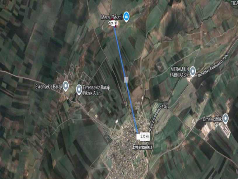 Kırklareli Lüleburgaz Evrensekiz Köyünde Satılık Arsa , 1,023 m2 Hisseli Yolu Var 