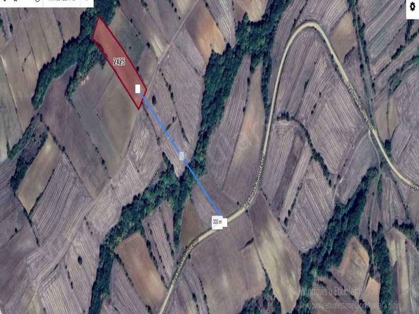 Edirne Uzunköprü Kırkkavak Köyünde Satılık Arsa , 1,220 M2 Çaplı Hisseli 