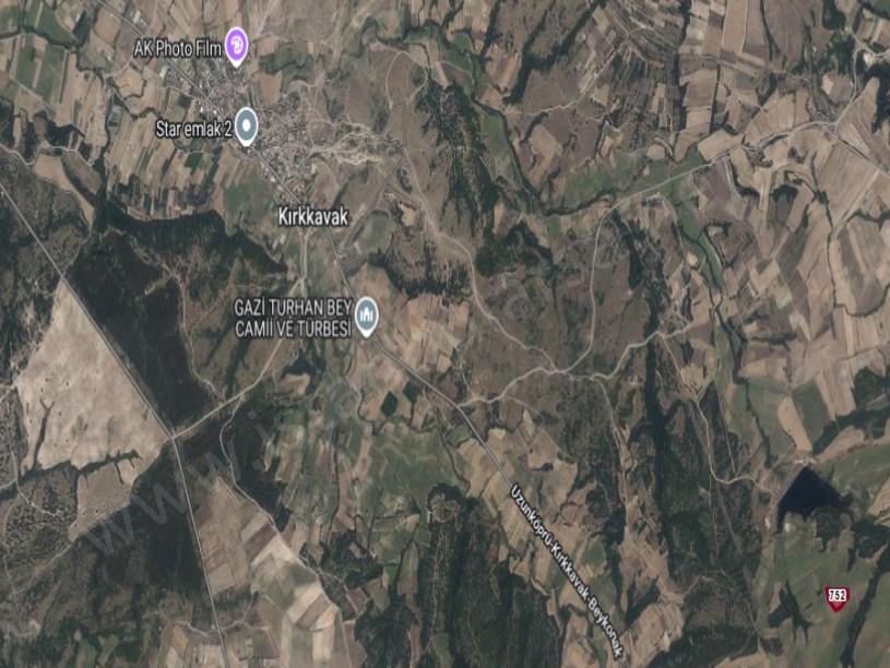 Edirne Uzunköprü Kırkkavak Köyünde Satılık Arsa , 814 M2 Hisseli 