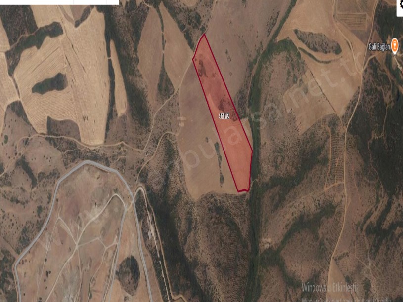 Çanakkale Gelibolu Demirtepe  Köyü Satılık Arsa , 2,970 M2 Deniz Manzaralı Çaplı 