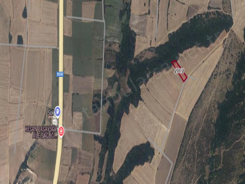 Edirne Uzunköprü Hamidiye Köyünde Satılık Tarla , 2,580 m2 Yolu Var Müstakil