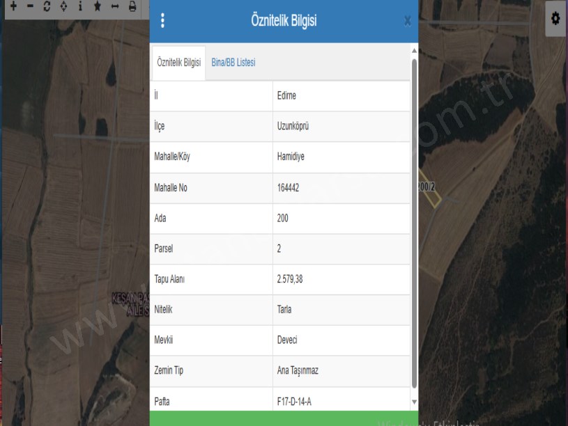 Edirne Uzunköprü Hamidiye Köyünde Satılık Tarla , 2,580 m2 Yolu Var Müstakil