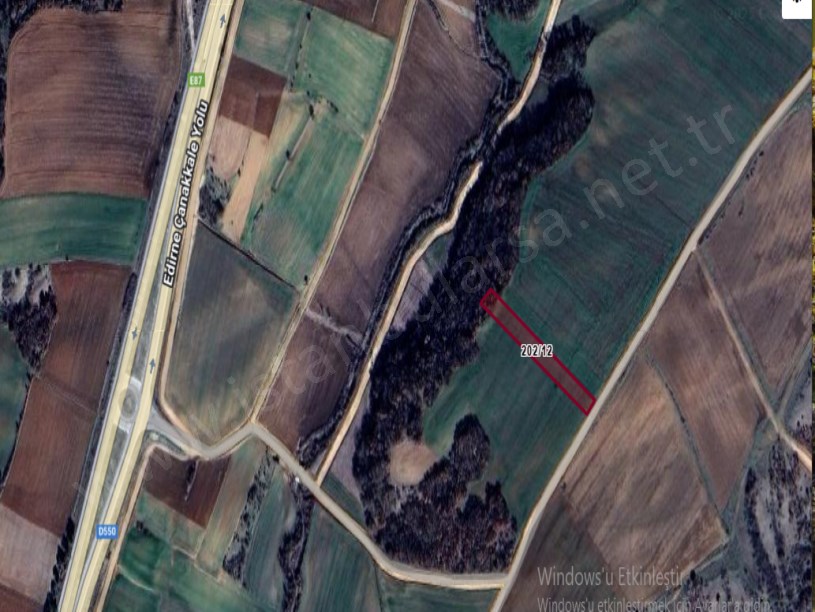 Edirne Uzunköprü Hamidiye Köyünde Satılık Tarla , 2,020 M2 Müstakil Yolu Var