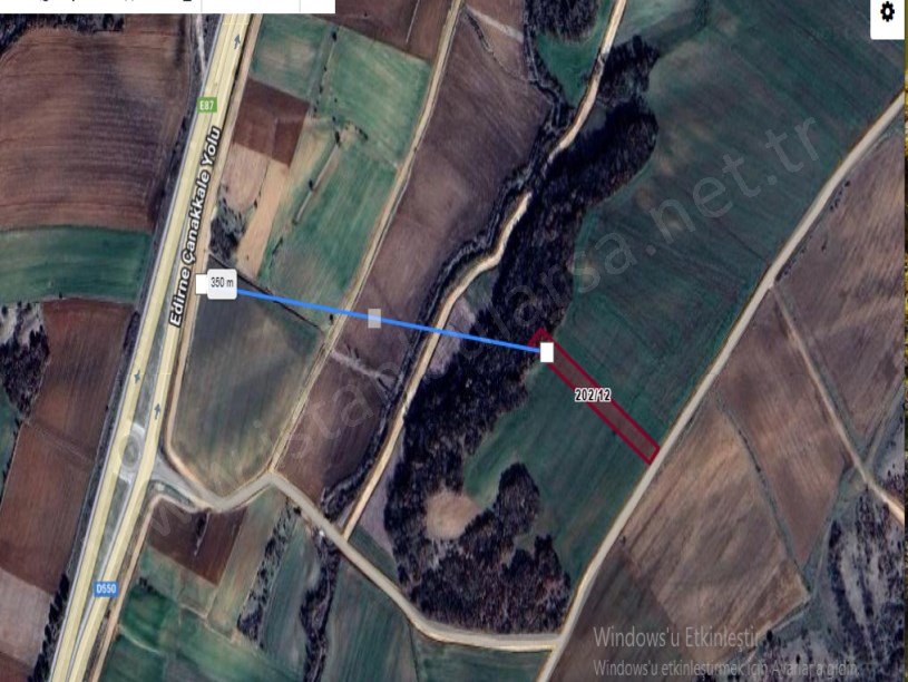 Edirne Uzunköprü Hamidiye Köyünde Satılık Tarla , 2,020 M2 Müstakil Yolu Var