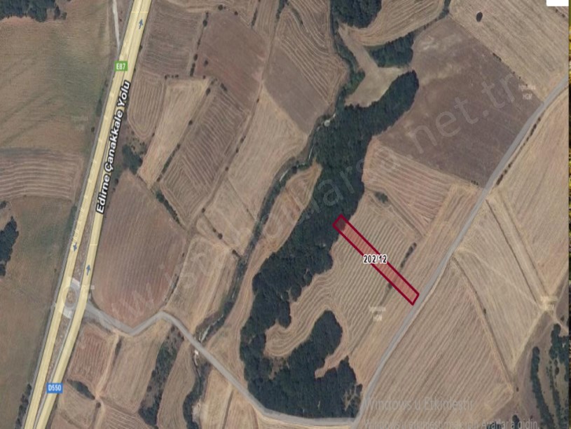 Edirne Uzunköprü Hamidiye Köyünde Satılık Tarla , 2,020 M2 Müstakil Yolu Var