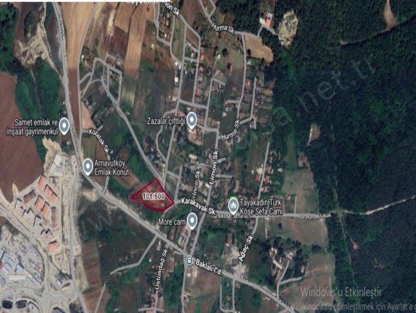 Arnavutköy Tayakadın Satılık Arsa , 453 m2 Yolu Var Evlerin Yakını 