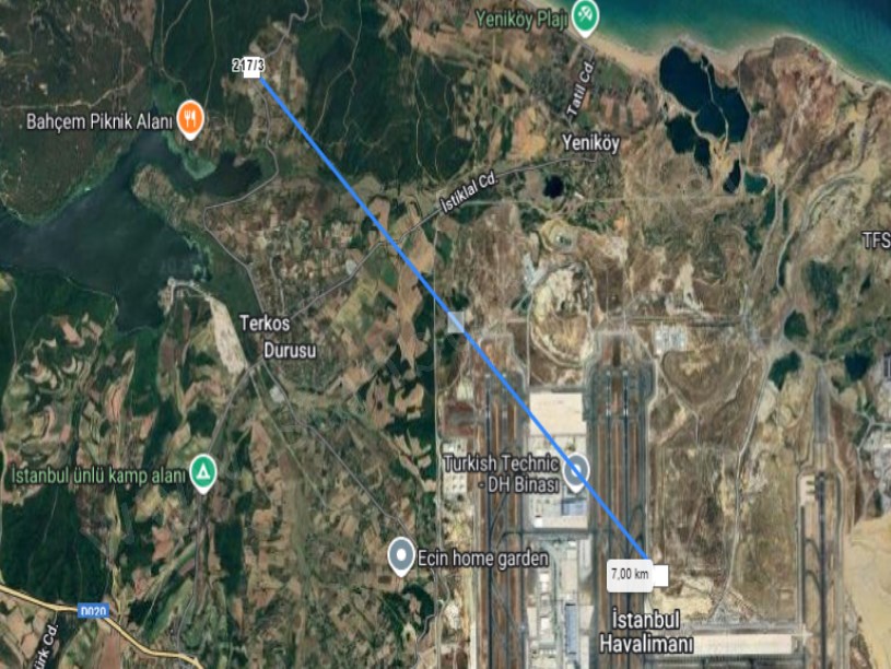Arnavutköy Durusu Mah  Satılık Arsa ,  4,034 M2  Cadde Cephe Müstakil
