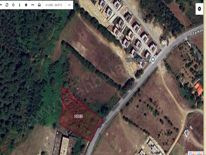 Arnavutköy Durusu Mah  Satılık Arsa ,  4,034 M2  Cadde Cephe Müstakil