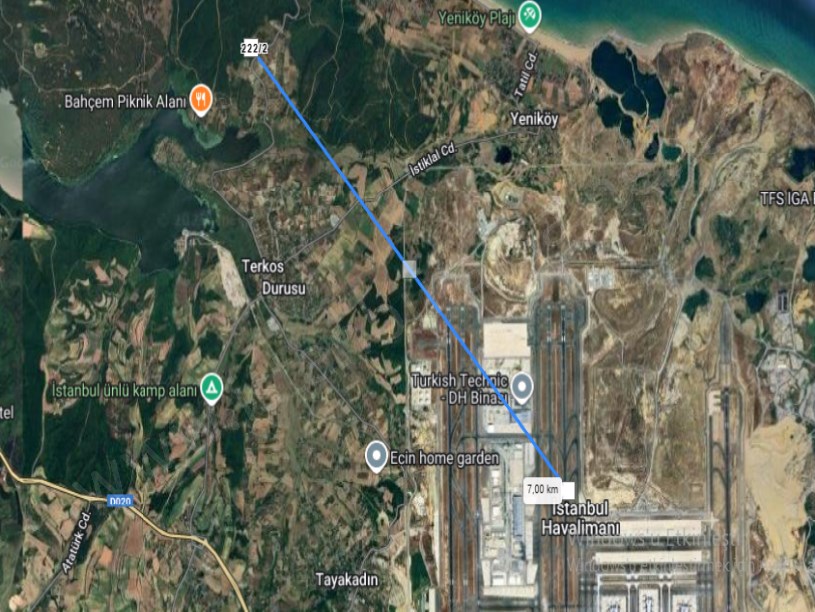 Arnavutköy Durusu Mah  Satılık Arsa ,  6,278 M2 Cadde Cephe Müstakil 