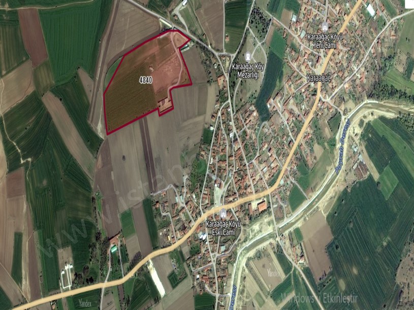 Kırklareli Lüleburgaz Karaağaç Köyü Satılık Arsa , 1,002 m2 Asfalt Yakını Yolu Var Hisseli 