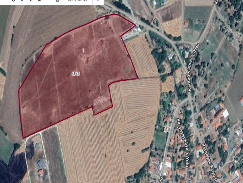 Kırklareli Lüleburgaz Karaağaç Köyü Satılık Arsa , 1,002 m2 Asfalt Yakını Yolu Var Hisseli 