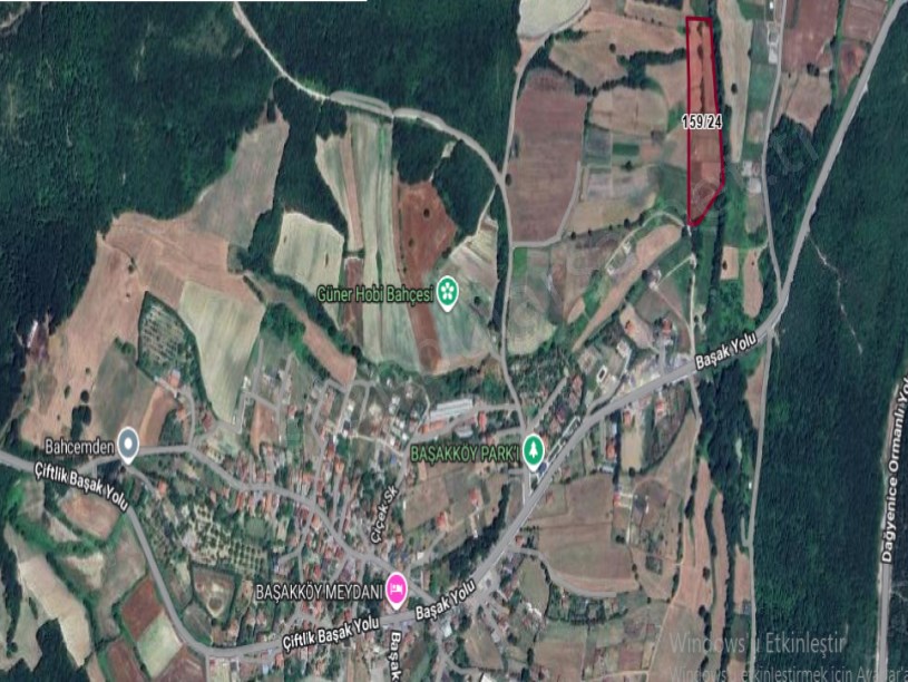 Çatalca Başakköyde Satılık Arsa , 365 m2 Çaplı Yolu Var