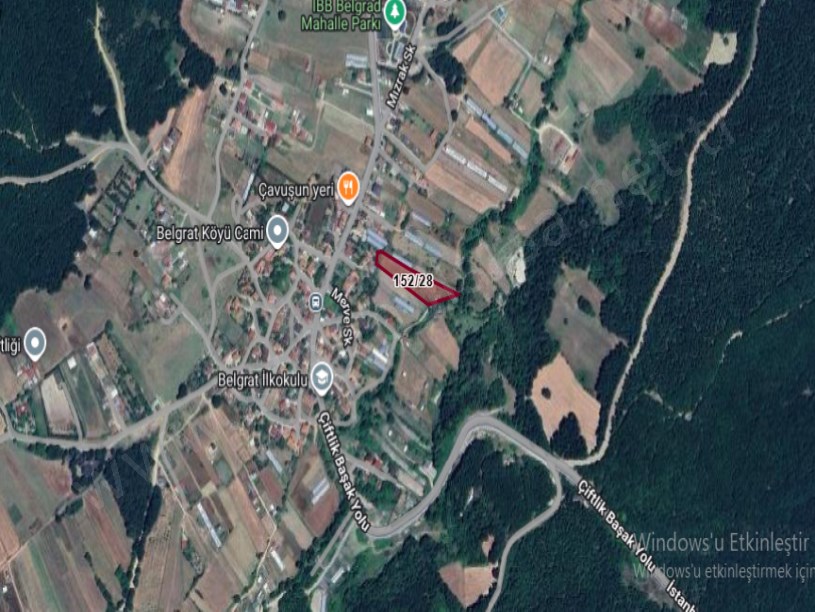 Çatalca Belgratta Satılık Arsa , 450 M2 Köy İçi Çaplı Yolu Var