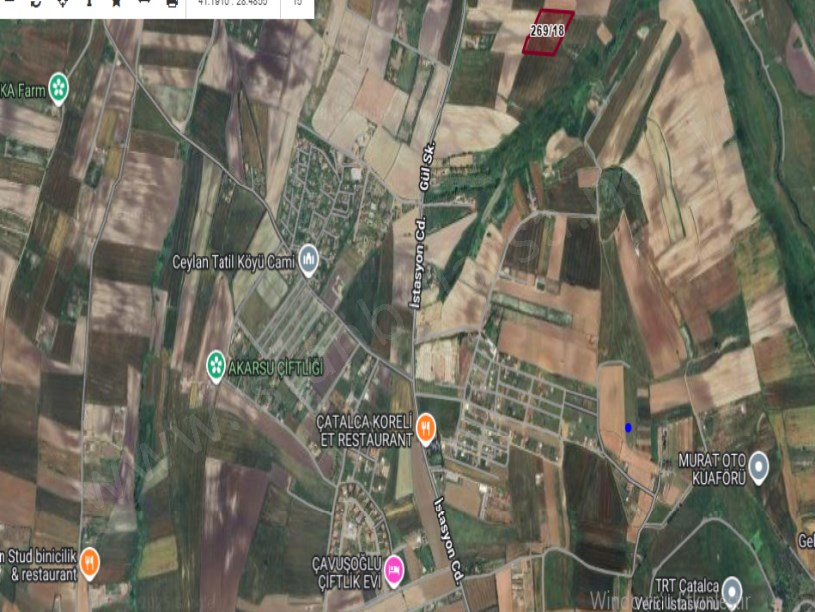 Çatalca Kestanelikte Satılık Arsa  , 2 , 450 M2 Yolu Var Evlerin Yakını 