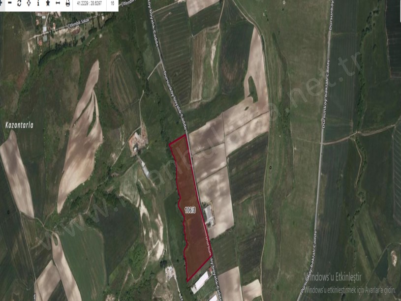 Arnavutköy Dursunköyde Satılık Arsa , 623 m2 Boyalık Caddesine Cephe Hisseli
