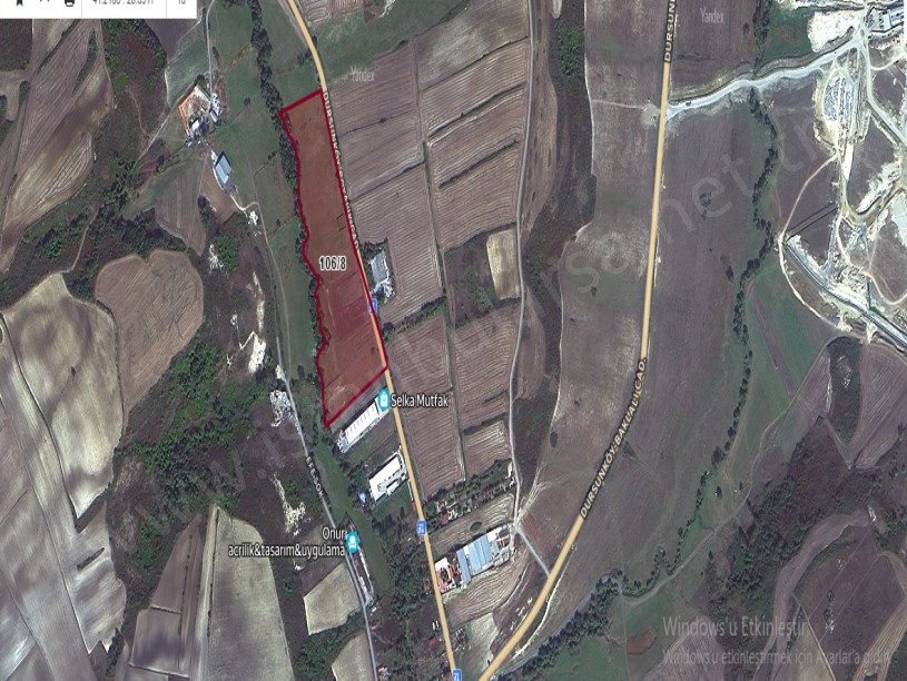 Arnavutköy Dursunköyde Satılık Arsa , 623 m2 Boyalık Caddesine Cephe Hisseli
