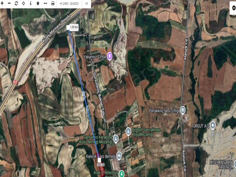 Arnavutköy Dursunköyde Satılık Arsa , 335 m2 Hisseli Evlerin Yakını  