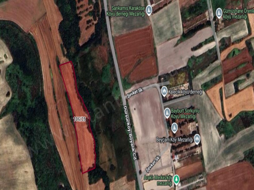Arnavutköy Dursunköyde Satılık Arsa , 335 m2 Hisseli Evlerin Yakını  